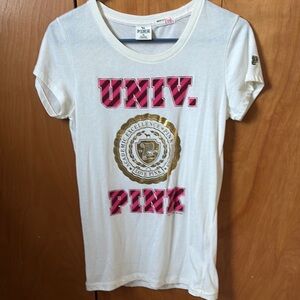 Victoria's Secret PINK University Tee - Off White